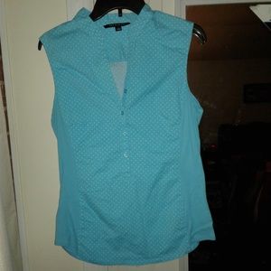 zac & rachel top size large blue